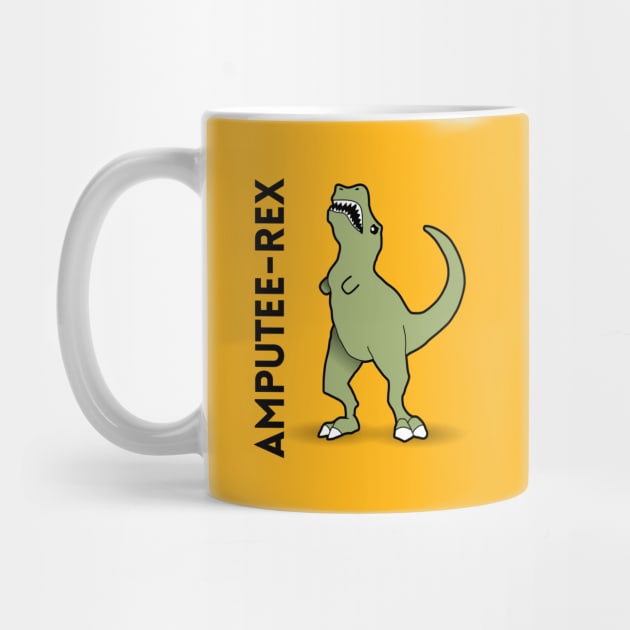 Amputee-Rex - Dinosaur Pun Design by Nonstop Shirts